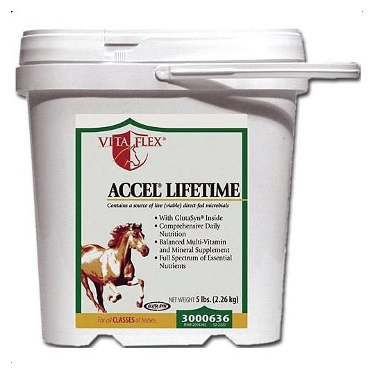 Vita Flex Accel Lifetime 2.27kg. Ideaal voor oudere paarden, Anti-oxidanten, vitamines & mineralen.