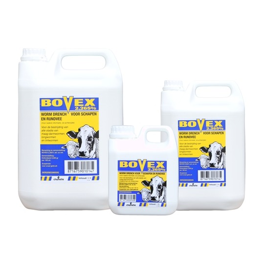 Bovex. Worm drench for sheep and cattle based on oxfendazole.