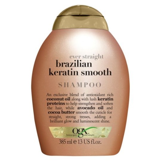 Brazilian Keratin Therapy Shampoo. Exclusieve mix van keratine, avocado olie en cacaoboter.