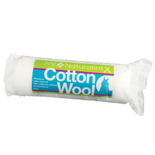 NAF NaturalintX Cotton Wool 350gr. Super doux, 100% coton naturel pour une absorption maximale.