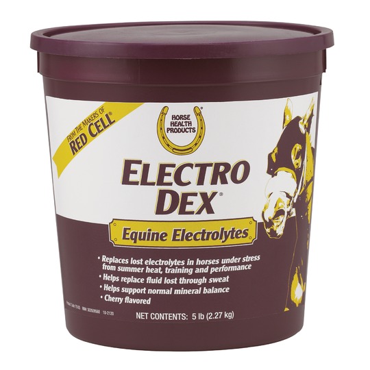Farnam Electro Dex. Electrolytes pour chevaux très appétants à la cerise.