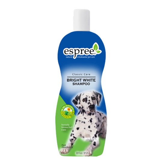 Espree Bright White Shampoo 355ml. Voor witte honden en katten, oplichtend en verzorgend.