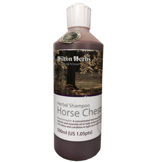 Hilton Herbs Chestnut shampoo 500 ml. Champú para marrón y (hígado) castaño caballos y perros.