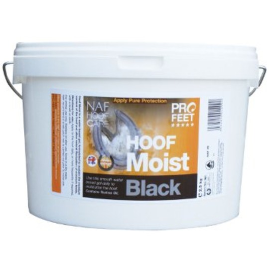 NAF Pro Feet Hoof Moist NERO 2.5kg. Gel que ayuda a mejorar la condición de los cascos del caballo.