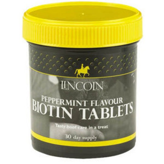 Lincoln Biotine MINT tabletten 60 st. Smakelijk supplement voor hoeven in een snoepje.