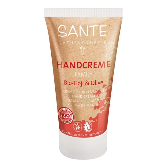 Sante Bio Goji & Olive Hand Cream. Intensive Feuchtigkeitspflege, Pflege und Schutz für die Hände.