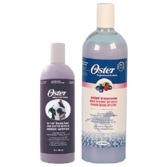 Oster Berry Fresh shampooing. Shampoing vitaminé Berry Fresh fruits des bois.