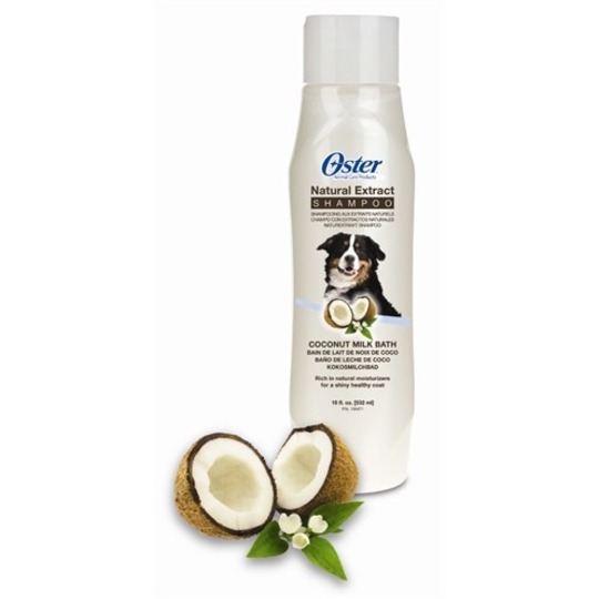 Oster Natural Extract Kokosmilch Shampoo 532ml. Die natürliche Art Ihres Haustier zu pflegen.