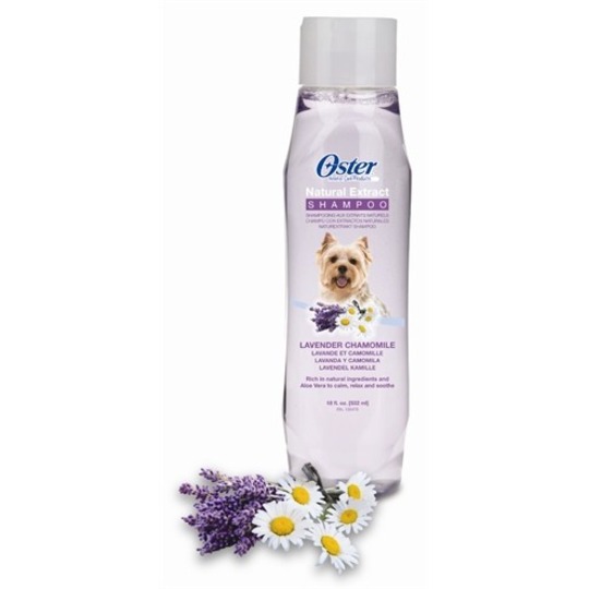 Oster Natural Extract Shampoo Lavendel/Kamille 532ml. Die natürliche Art Ihres Haustier zu pflegen.