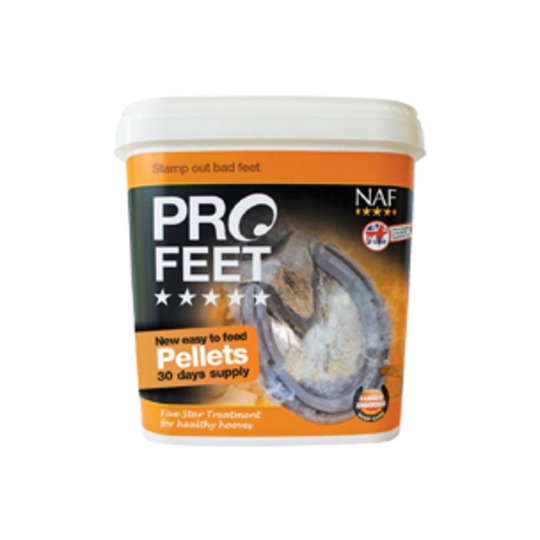 NAF Five Star Pro Feet PELLETS. Konzentrierte, schnell wirkende, Ernährun für Qualität  Hufwachstum.