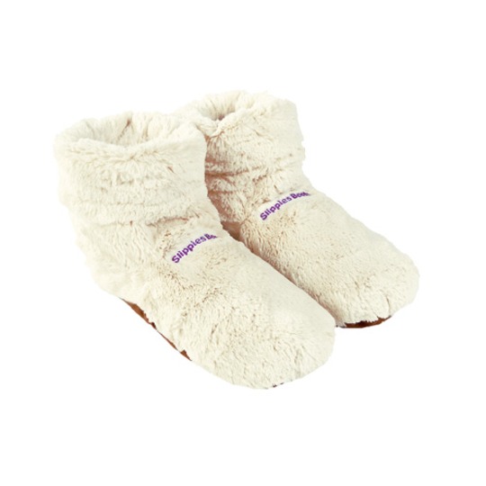 Slippies Boots Pantoufles Beige taille 36-41. Chaussons à réchauffer au micro-ondes.