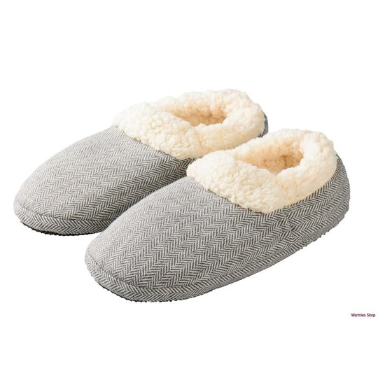 Slippies Pantoufles de chaleur remplis amovible taille 36-41. Chaussons à réchauffer au micro-ondes.
