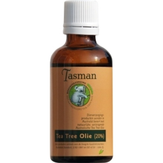 Tasman Theeboomolie (20%) 50ml. Bij insectenbeten, steken, wondjes, huidirritaties en infecties. 
