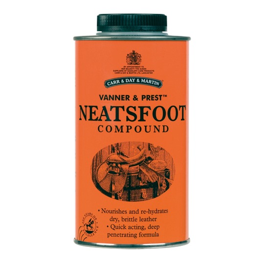 Vanner & Prest Neatsfoot Compound 500ml. Il pià famoso di tutti gli oli restauratori del cuoio.