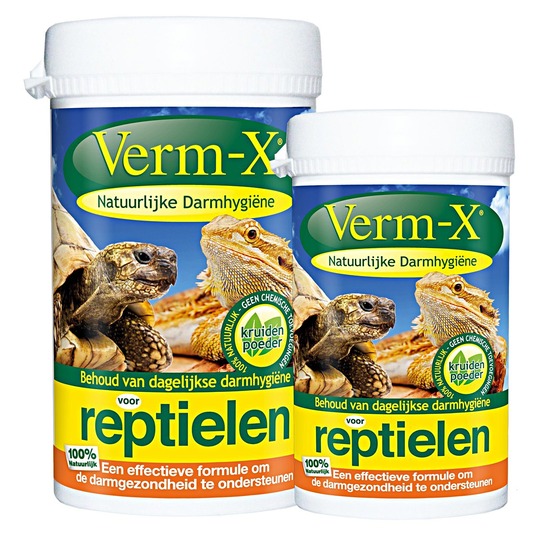 Verm-X Reptielen. Natuurlijke ontwormer en voor darmgezondheid bij reptielen.