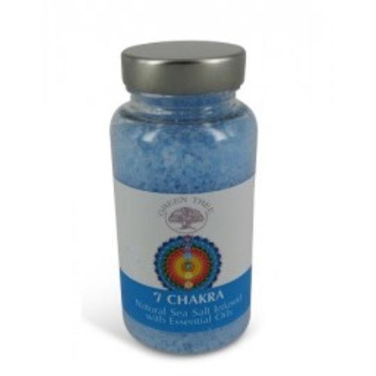 Brûleur Aroma sel de mer 7 Chakra 180gr. Sel de mer naturel infusé avec des huiles essentielles.