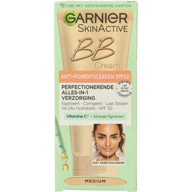Garnier SkinActive BB Cream SPF 50 anti-macchie pigmento 50ml.