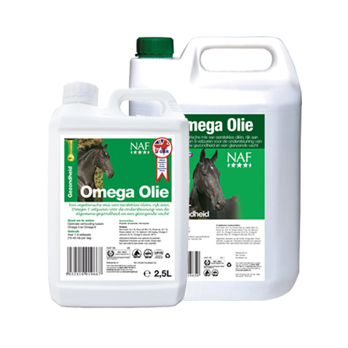 NAF Omega oil. Mix of vegetable oils, ideal for daily addition to the feed.
