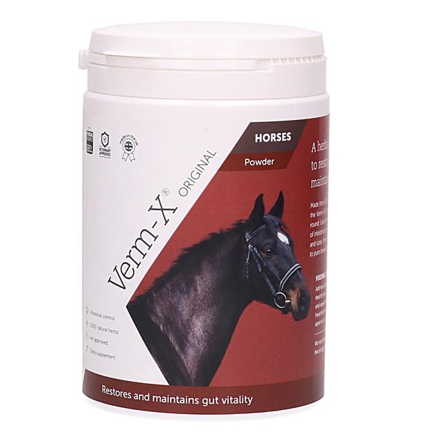 Verm-X POUDRE pour chevaux. Contrôle naturel des parasites internes.