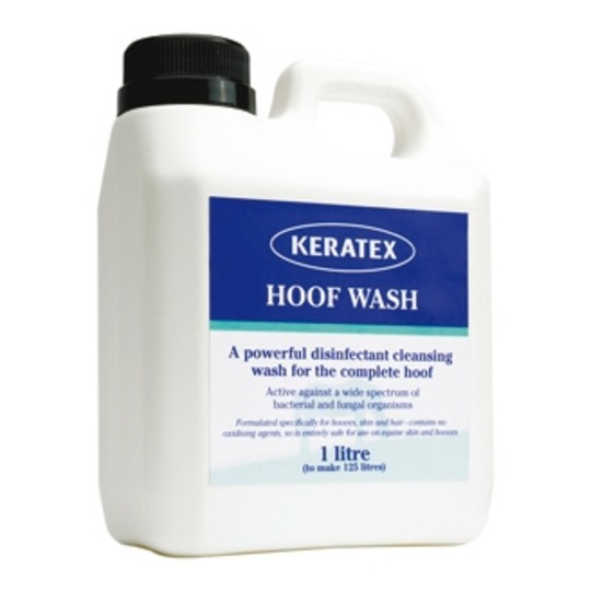 Keratex Hoof Wash 1Ltr.   A unique and incredibly economical wash or soak for the hooves and lower legs