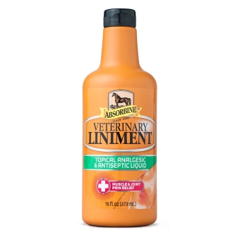 Absorbine Veterinary Embrocation Liquid Liniment. --- Wereldwijd het meest verkochte liniment voor paarden tegen spierpijn en -stijfheid.