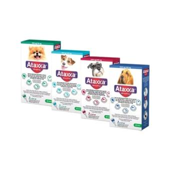 Krka Ataxxa Spot-On Dog 3 pip. --- Treatment and prevention of flea infestation in dogs.