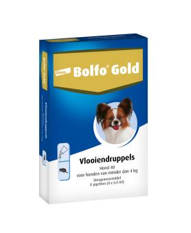 Bolfo Gold Hund. -- Anti-Flohmittel in Spot-on, für kleine & große Hunde, in 2 & 4 Pipetten.