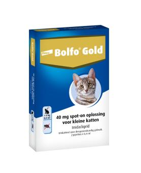 Bolfo Gold Cat -- Anti-flea product in spot-on, for small & large cats, in 2 & 4 pipettes.