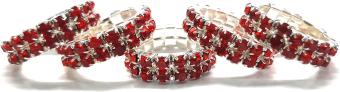 Equidivine Diamond Braid Elastics Red 20 pieces -- Dale un toque de brillo a tus trenzas con estos elásticos de trenza de diamantes.