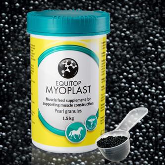 Equitop Myoplast 1.5kg. -- Pour plus de musculature, pour les douleurs musculaires et dorsales. Sans dopage !