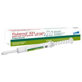 Flubenol KH pasta 1 inyector 7.8gr. -- Contra ascárides, tenias, anquilostomas y tricocéfalos en perros y gatos.