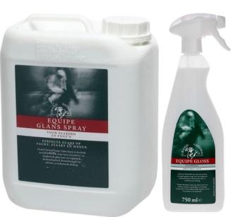 Grand National Equipe Gloss Gloss Spray --- Brillance parfaite, passe au peigne fin, repousse la saleté et la poussière.