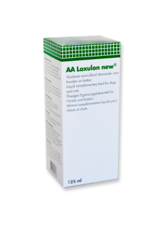 AA Laxulon NEW --- Supports natural bowel function in dogs and cats, in 125ml and 250ml.