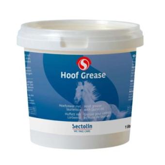 Sectolin Hoof Grease Hoefsmeer. -- Traditionele hoefsmeer met vaseline en laurier. in zwart, blank en groen.
