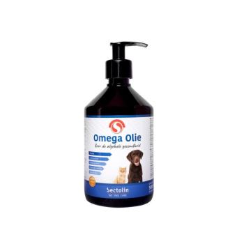 Sectolin Omega-Öl Hund & Katze 500ml. --- Essentielle Omega 3-6-9 Fettsäuren und unterstützt somit die allgemeine Gesundheit von Hunden und Katzen.