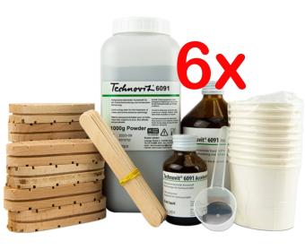 Technovit ACTION PACKAGE -- Powder, liquid, blocks, spatulas, mixing cup AND accelerator for 10 treatments !!!