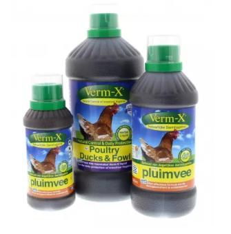 Verm-X LÍQUIDO Aves de Coral. Antiparasitario natural para las aves de corral, patos y gallinas.