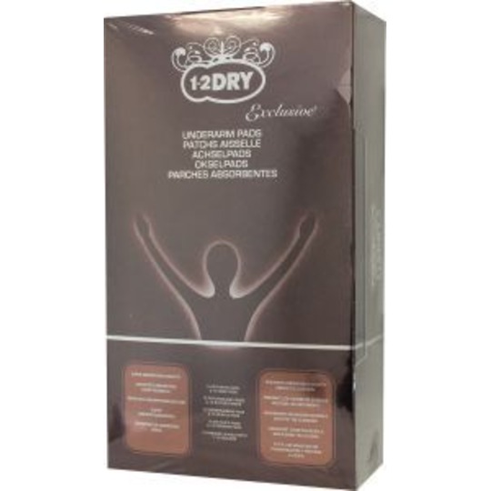 1-2DRY Okselpad exclusive DARK 24 stuks. Absorbeert transpiratievocht, stopt vlekken op uw kleding.