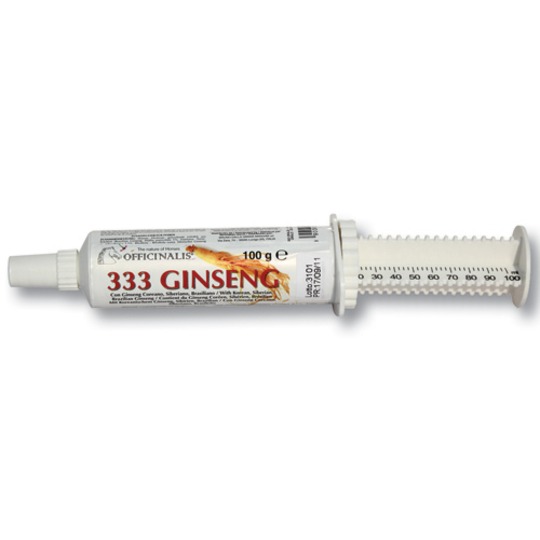 Officinalis 333 Ginseng 100gr. Contre fatigue causée par compétition, entraînement ou élevage.