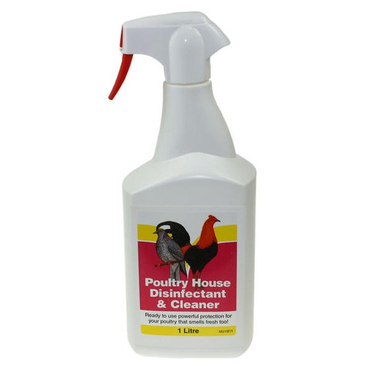 Battles Gallinero desinfectante y limpiador 1ltr.  Para una gallinero fresca y limpia.