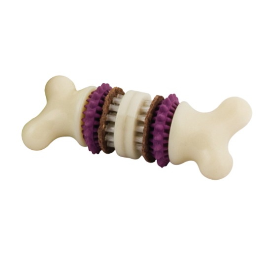 Kerbl Premier Bristle Bone. Hondenspeelgoed met snack uit extreem robuust en bijtvast materiaal.
