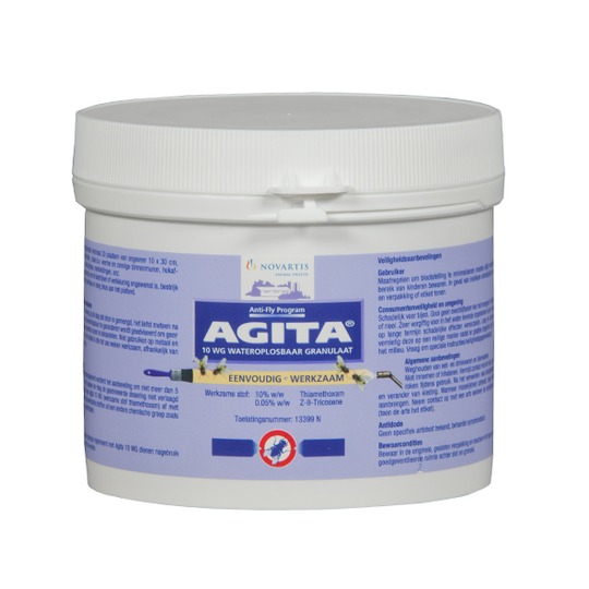 Agita 10 WG 1kg. Tue rapidement et efficacement les mouches dans les refuges pour animaux.