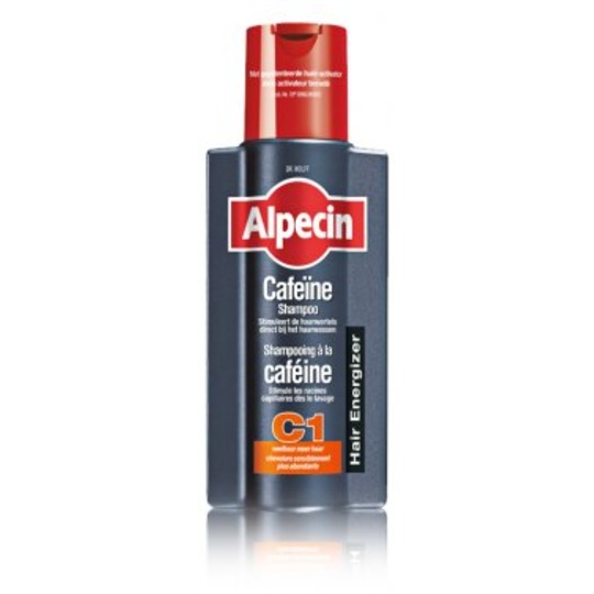 Alpecin Cafeïne-Shampoo C1 250ml.. Shampoo die de haargroei direct in de wortels stimuleert.