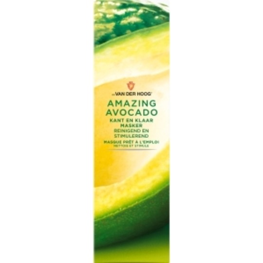 Dr. van der Hoog Amazing Avocado Masker 10ml. Voor vermoeide en droge huid, reinigt en stimuleert.