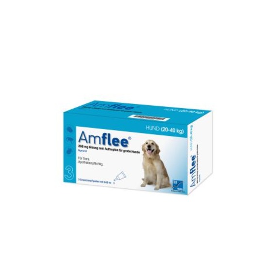 Amflee 268.  Grote hond, met Fipronil, ter bestrijding van vlooien en teken.