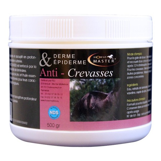 Horse Master Anti Crevasses 500ml. Tegen Mok, gebroken huid, irritaties.....