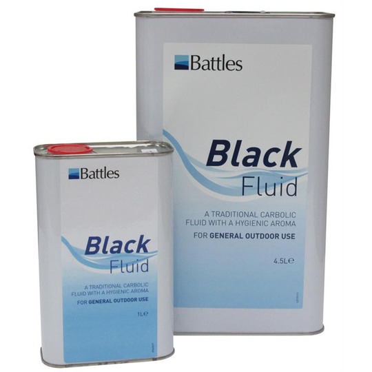 Battles Black Fluid. Een water mengbare zwarte reinigings vloeistof voor algemeen gebruik.