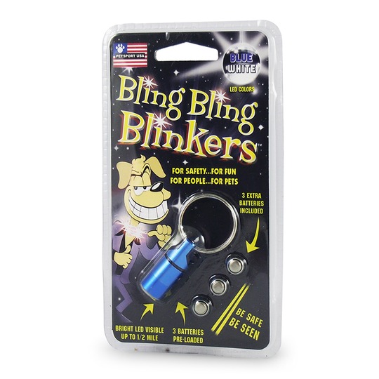 Petsport Led Bling Bling Pet Blinkers. Waterbestendige blinker, zichtbaar tot 800 meter.