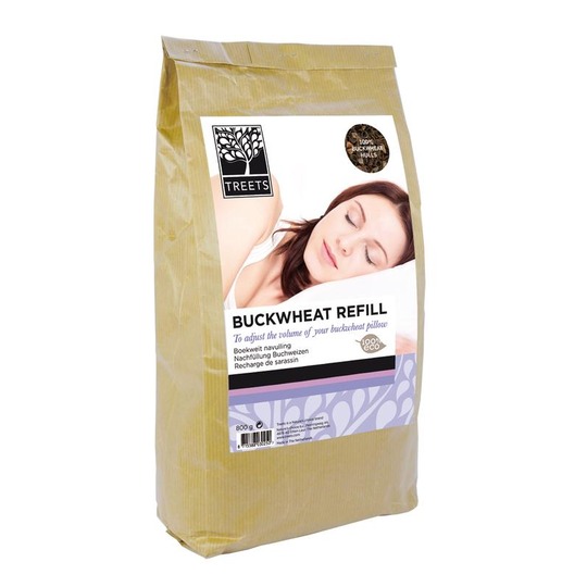 Treets Buckwheat Pillow REFILL 800gr. Om het volume van uw boekweitkussen aan te passen.