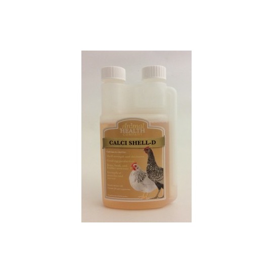 Animal Health Calci Shell D. 250ml. Voor sterke, dikke eierschalen.